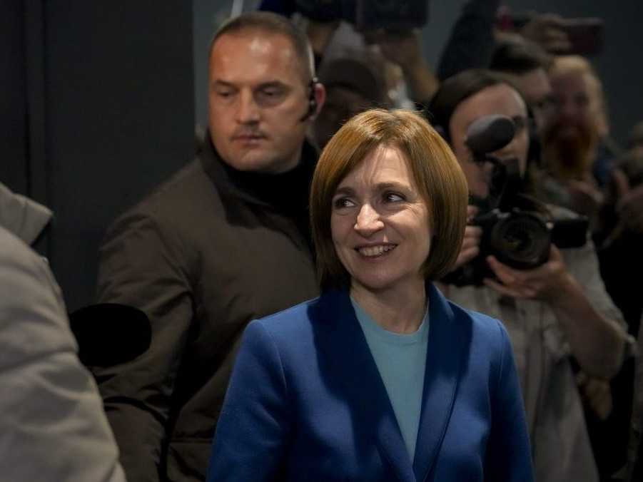 Moldavská prezidentka Maia Sanduová.