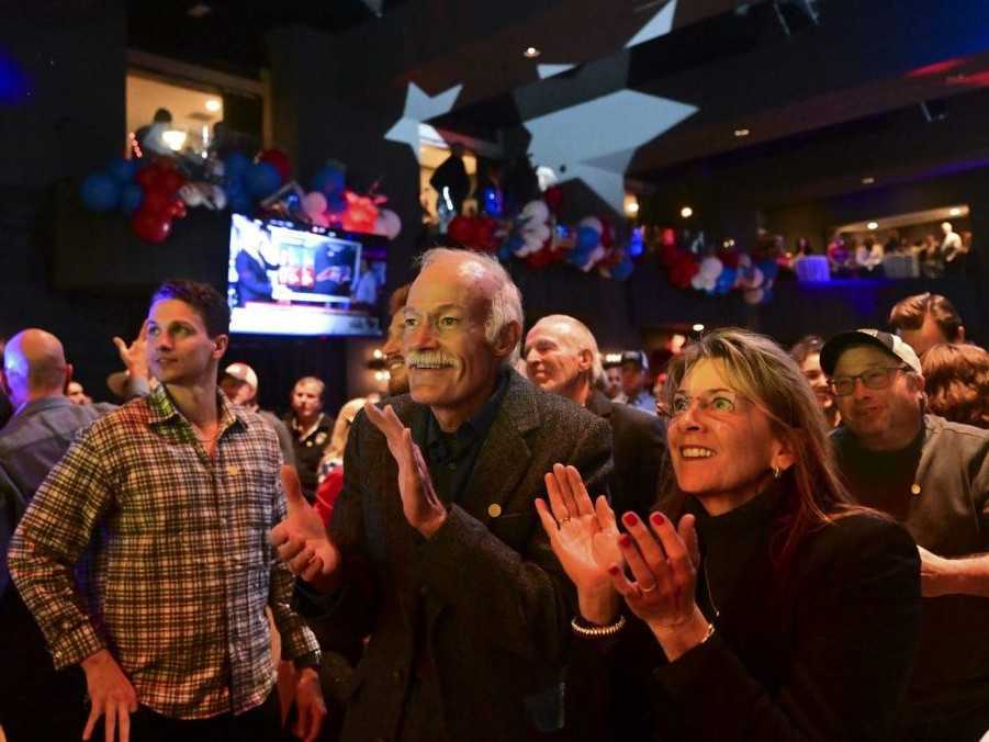 Na snímke priaznivci republkánov.