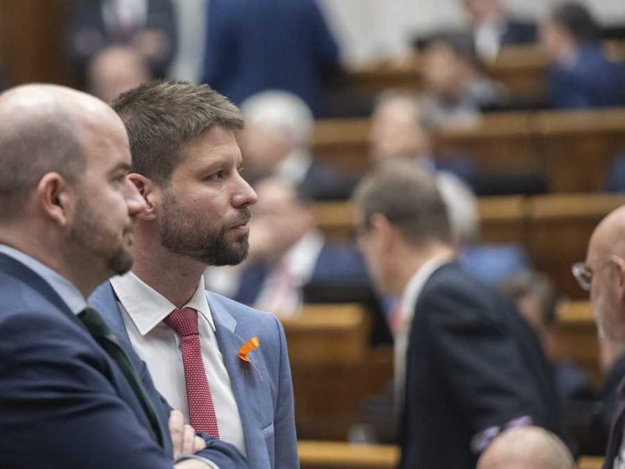 Na ilustračnej snímke Martin Dubéci a Michal Šimečka.