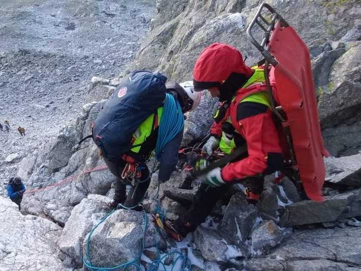 Horskí záchranári v akcii v Tatrách.