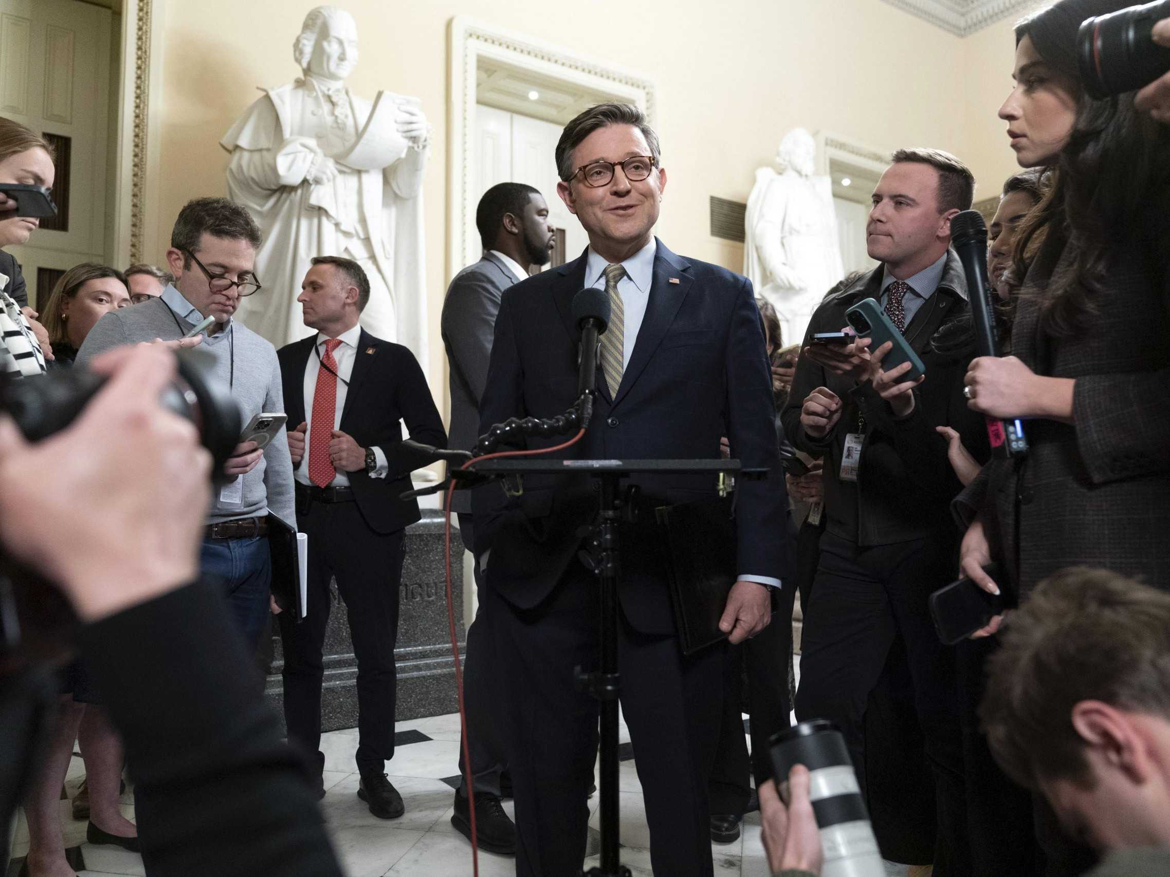 predseda Snemovne reprezentantov Mike Johnson.