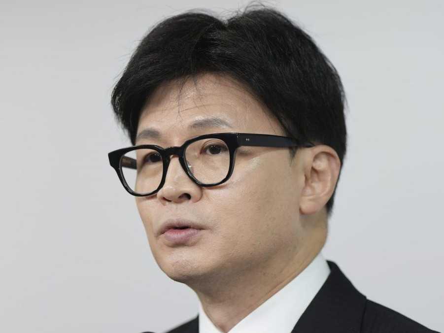 Šéf juhokórejskej provládnej strany PPP Han Dong-hun.