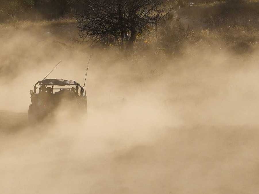 Na ilustračnej snímke izraelské obrnené vozidlo.