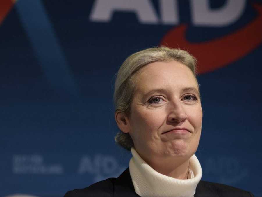 Na snímka kandidátka AfD na nemeckú kancelárku Alice Weidelová.