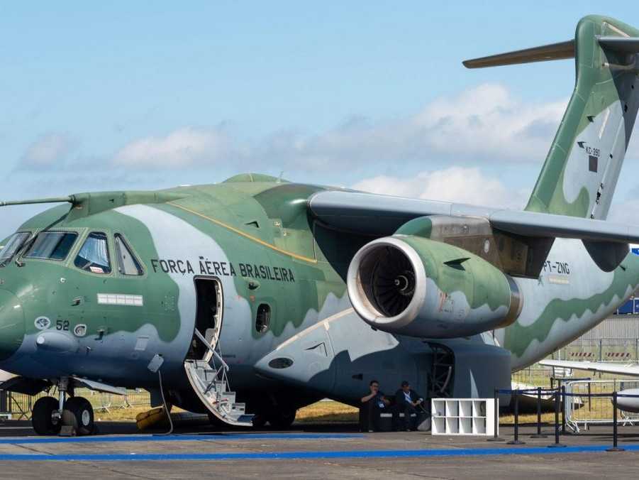 Na ilustračnej snímke brazílsky Embraer KC-390.
