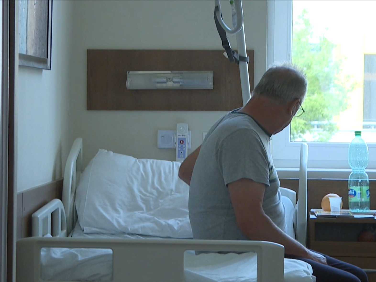 Pacient v nemocnici.