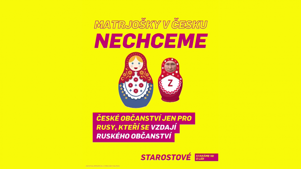 Plag&aacute;t kampane nov&eacute;ho z&aacute;kona v Česku.