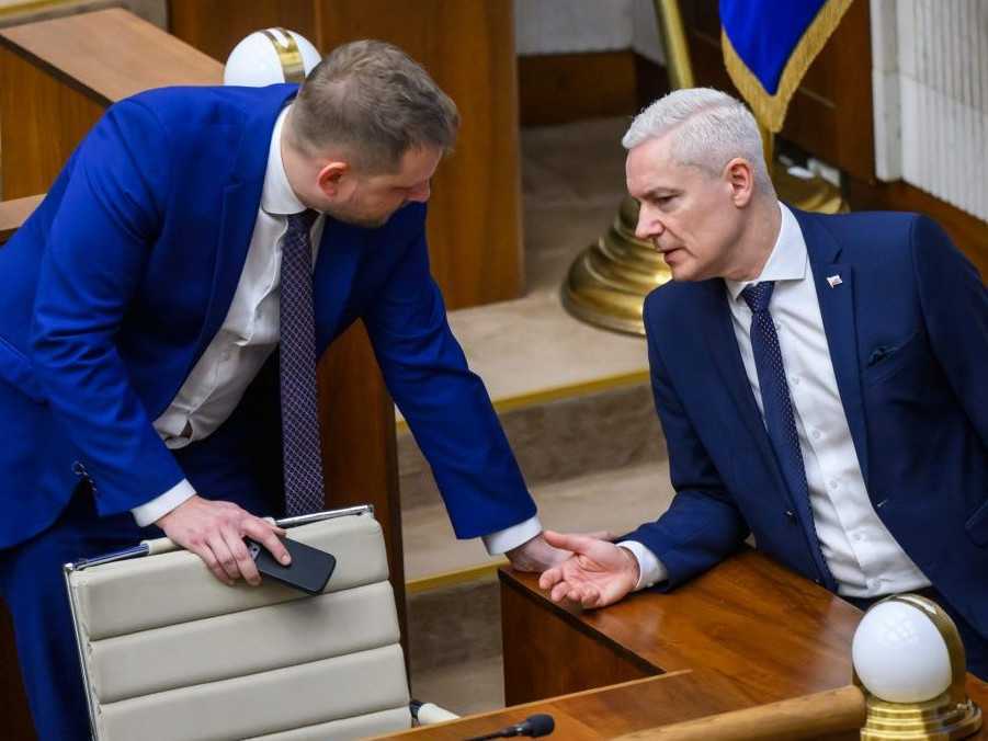 Na snímke Kamil Šaško a Ján Ferenčák.