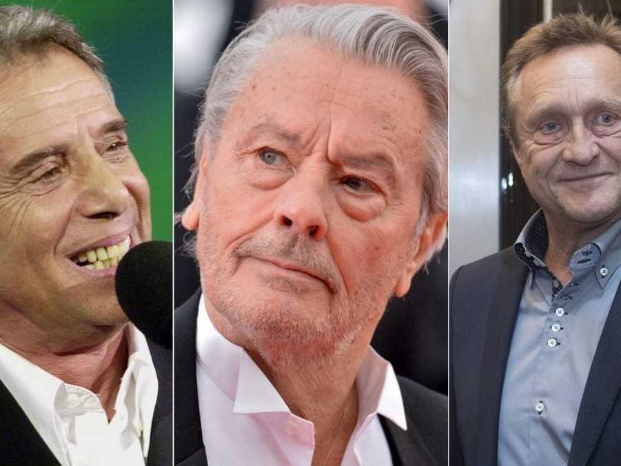 Na snímke zľava Josef Laufer, Alain Delon a Ľubomír Paulovič.