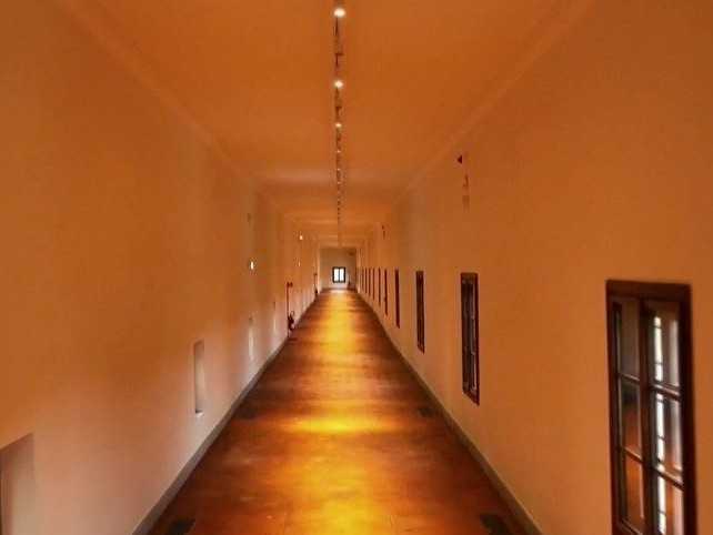 Na snímke zrekonštruovaná chodba Vasari.