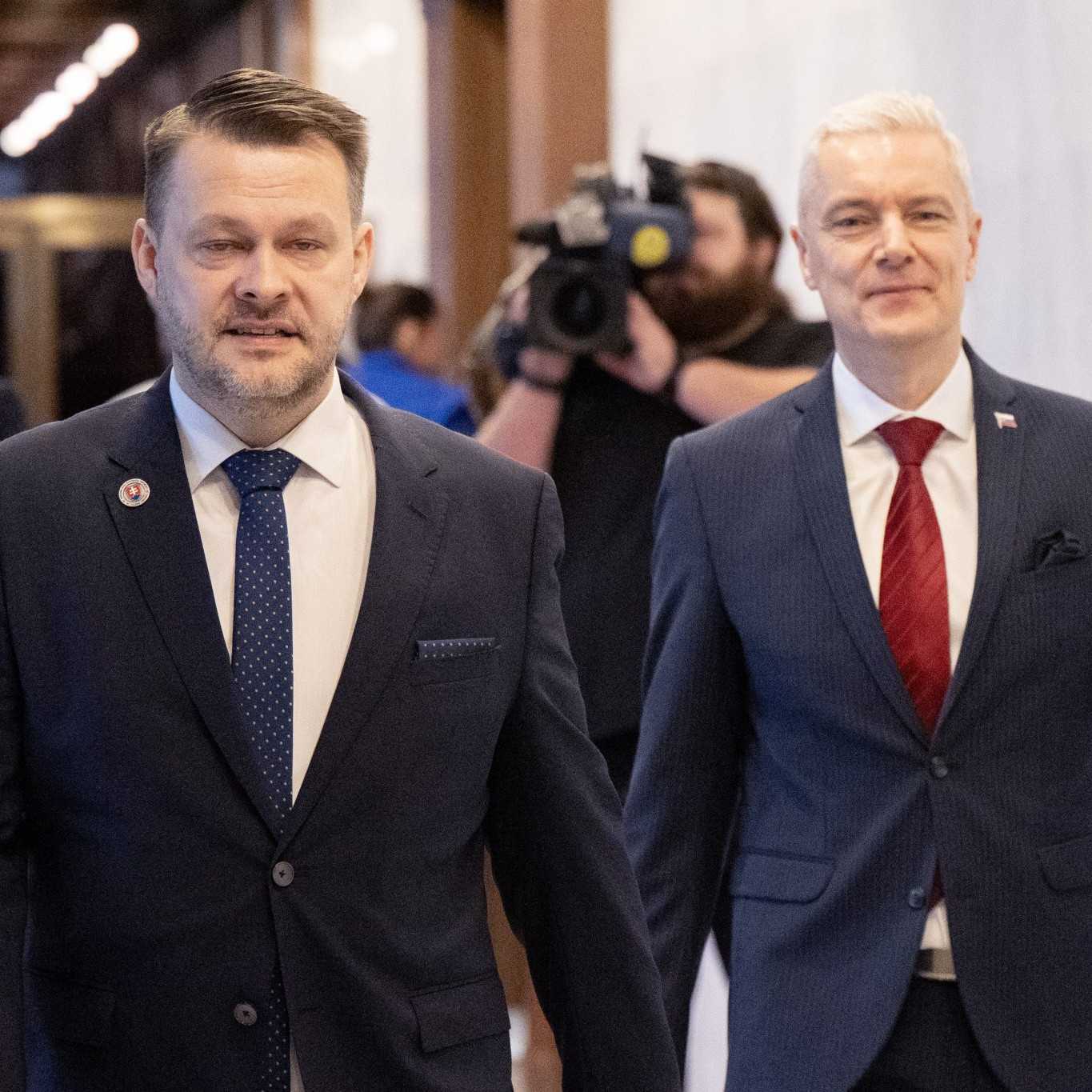 Poslanci NR SR Samuel Migaľ a Ján Ferenčák