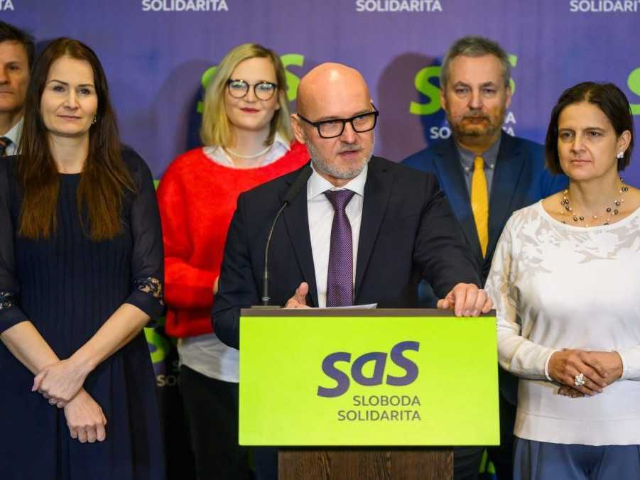 Poslanci opozičnej SaS.