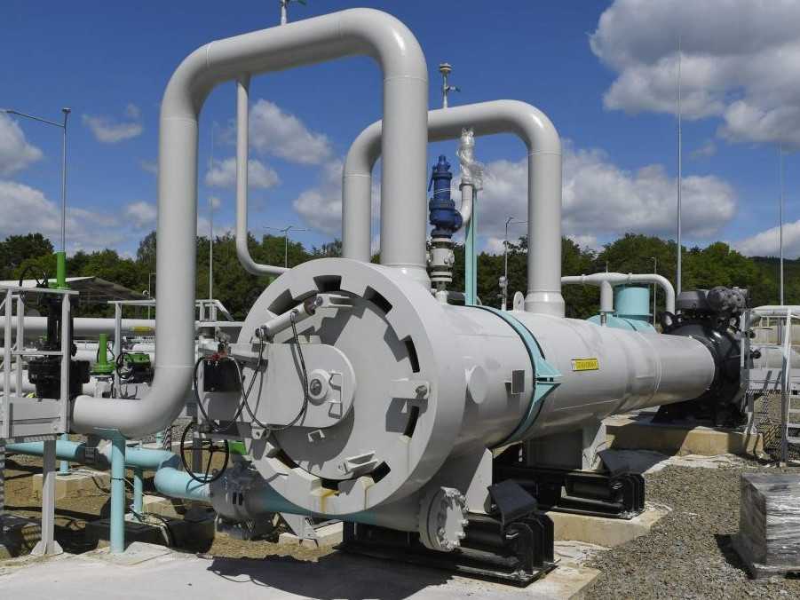 Ilustračná snímka hraničnej preberacej stanice plynovodu.