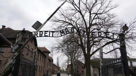 Na snímke koncentračný a vyhladzovací tábor Auschwitz-Birkenau pri Osvienčime.