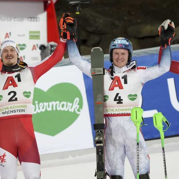 VIDEO: Nočný slalom v Schladmingu ovládol Nór Haugan. Kristoffersen vyzliekol z červeného dresu Noela