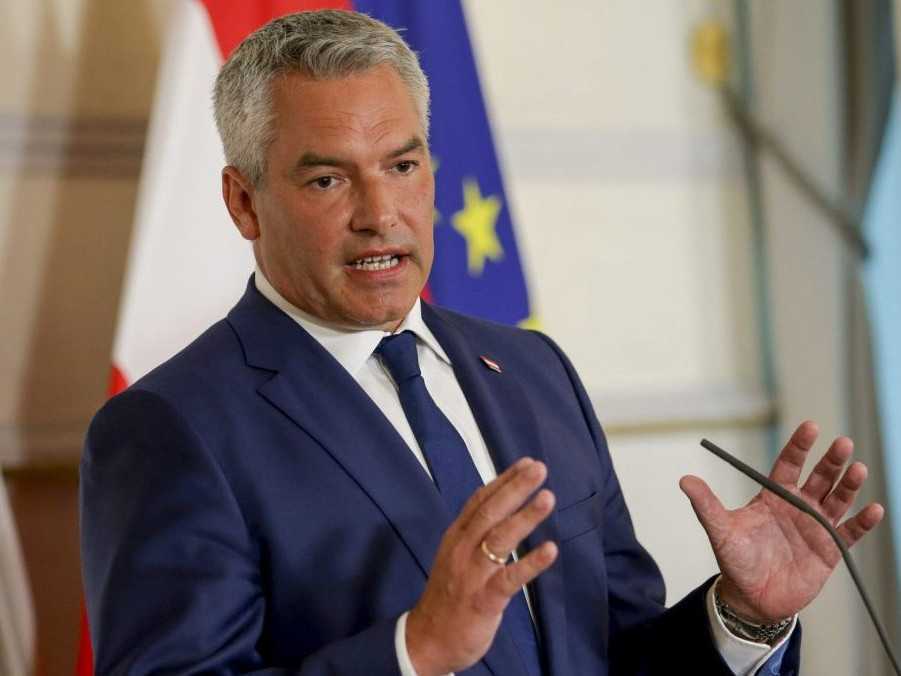 Rakúsky kancelár Karl Nehammer.