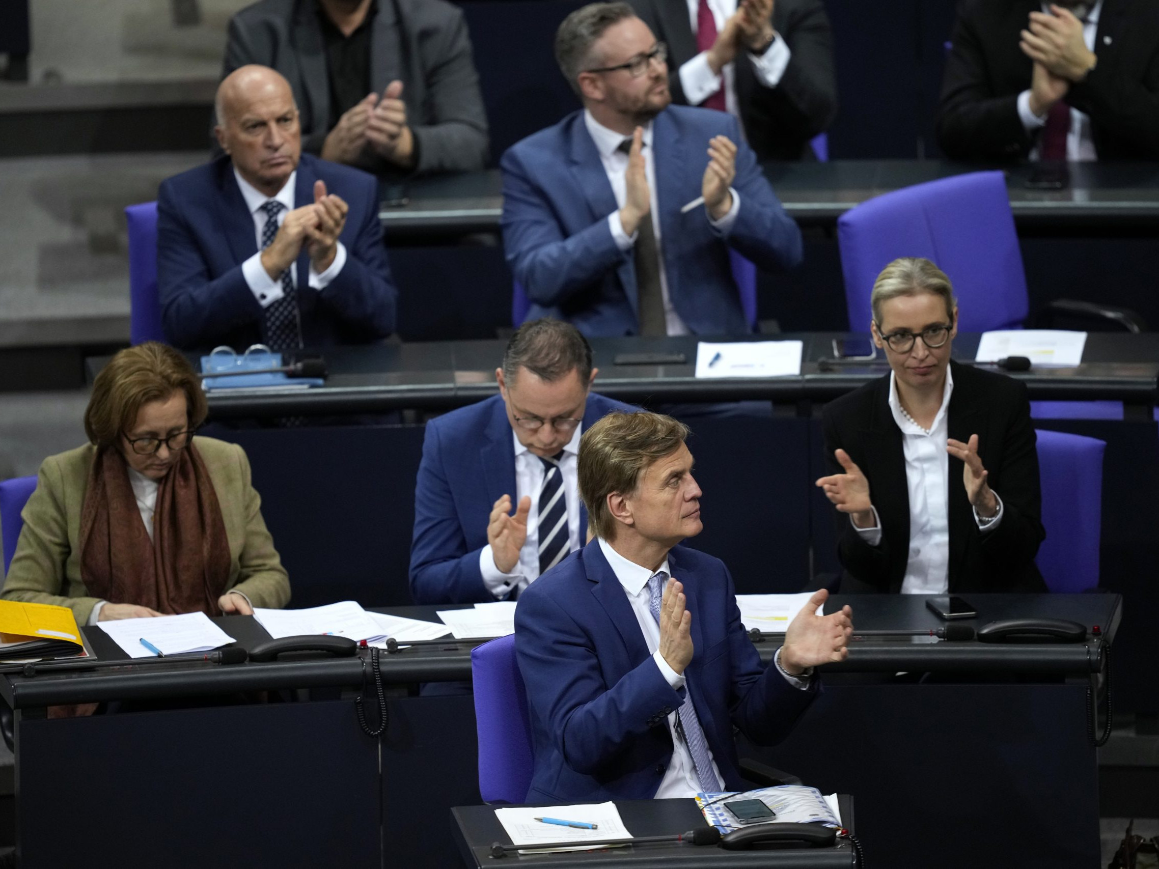 Pohľad do Nemeckého Spolkového snemu po hlasovaní.