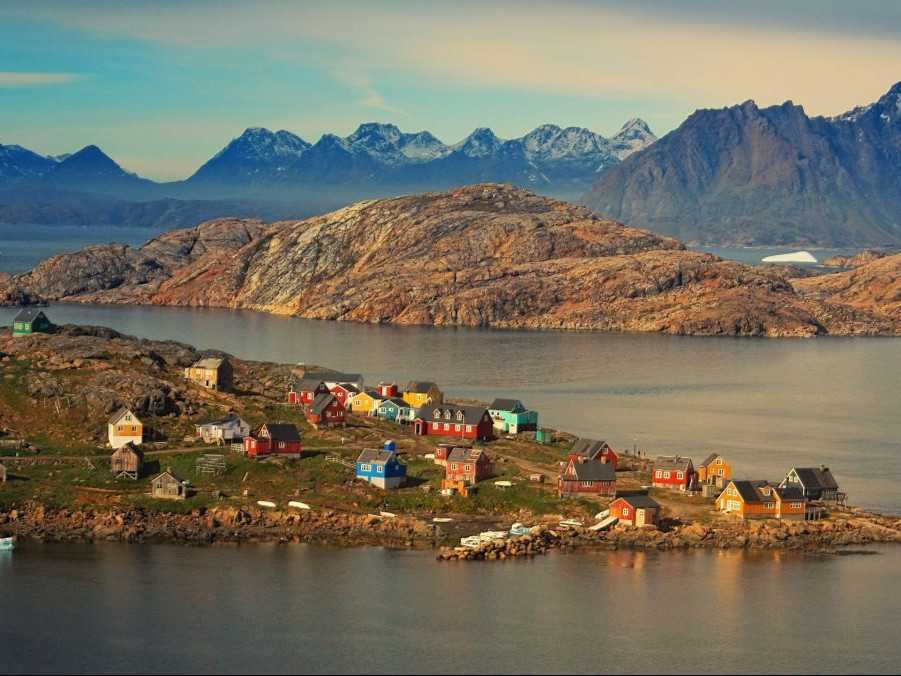 Na ilustračnej snímke pohľad na jednu z osad v Grónsku.