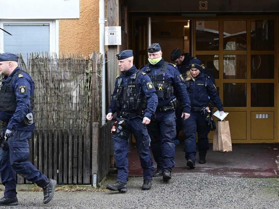 Príslušníci švédskej polície.