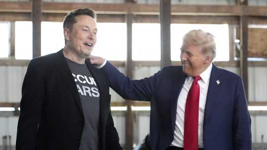 Donald Trump a Elon Musk.