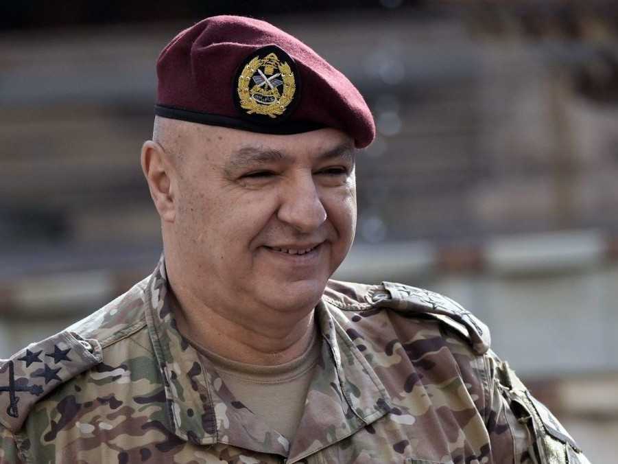 Na snímke novozvolený libanonský prezident Joseph Aún.