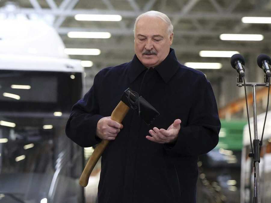 Na snímke Alexandr Lukašenko.