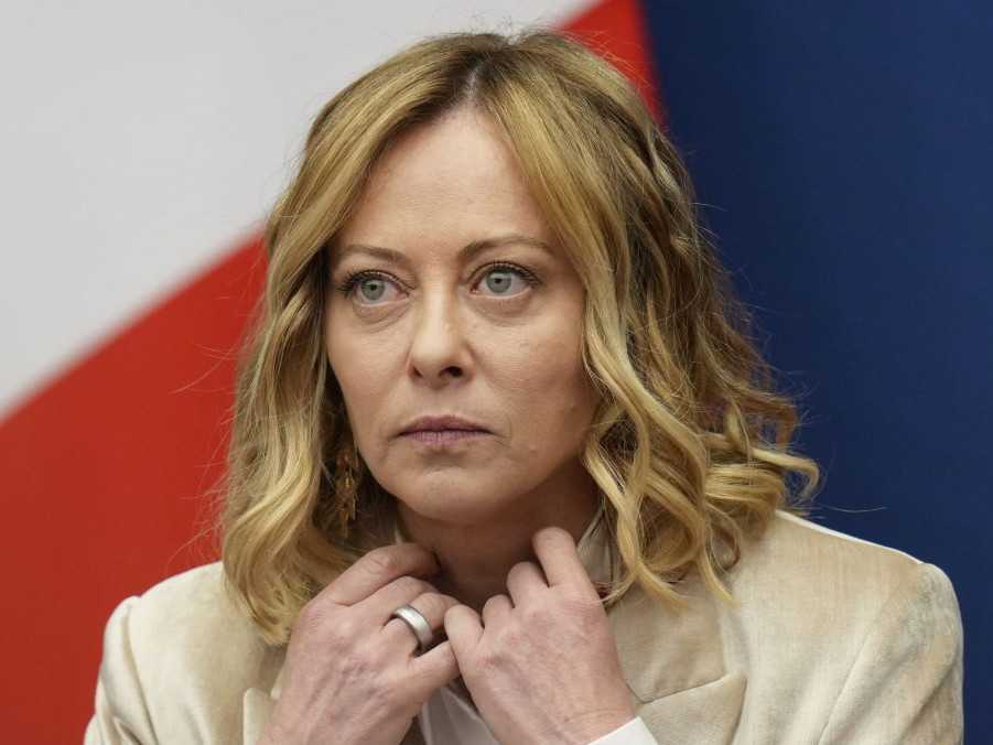 Na snímke talianska premiérka Giorgia Meloniová.