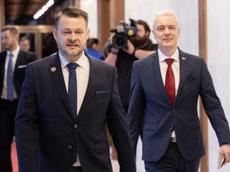 Na snímke Samuel Migaľ a Ján Ferenčák.