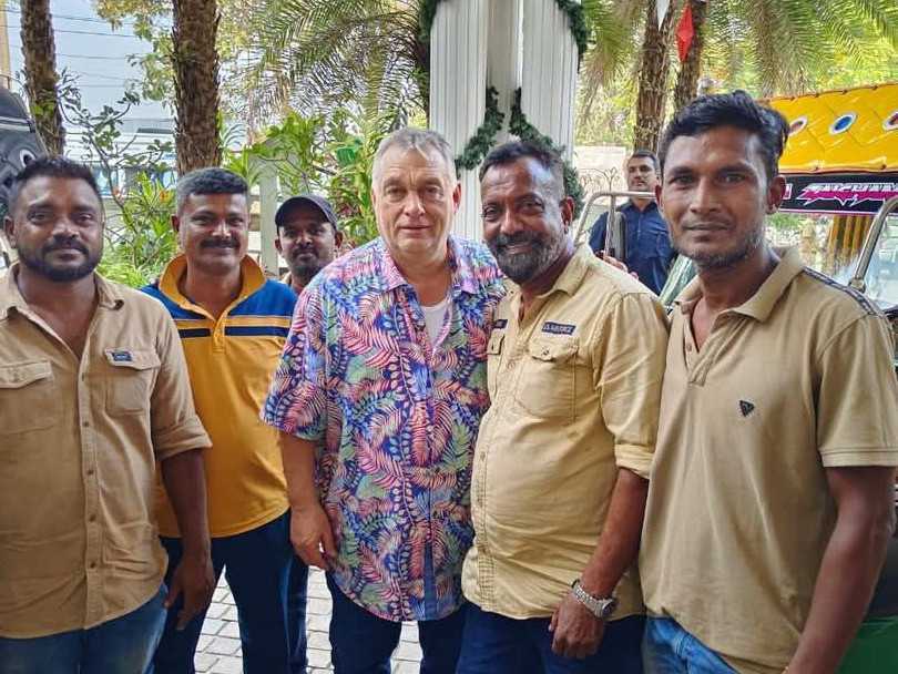 Premiér Viktor Orbán v Indii.