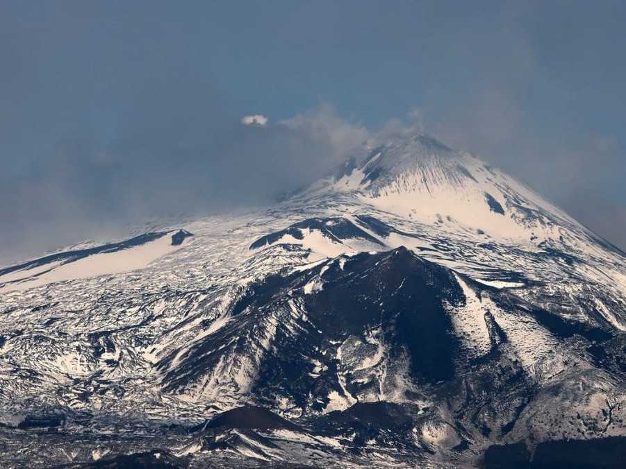 Sicílska sopka Etna.