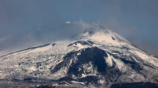 Sicílska sopka Etna.