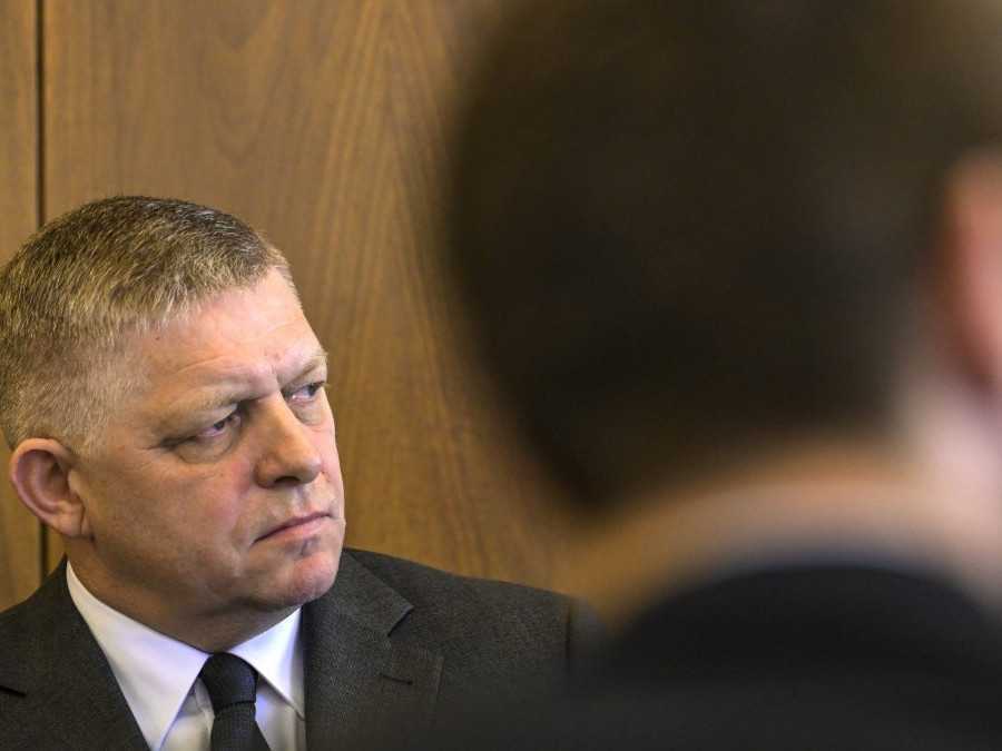 Na snímke je predseda vlády Robert Fico zo Smeru-Sociálnej demokracie.