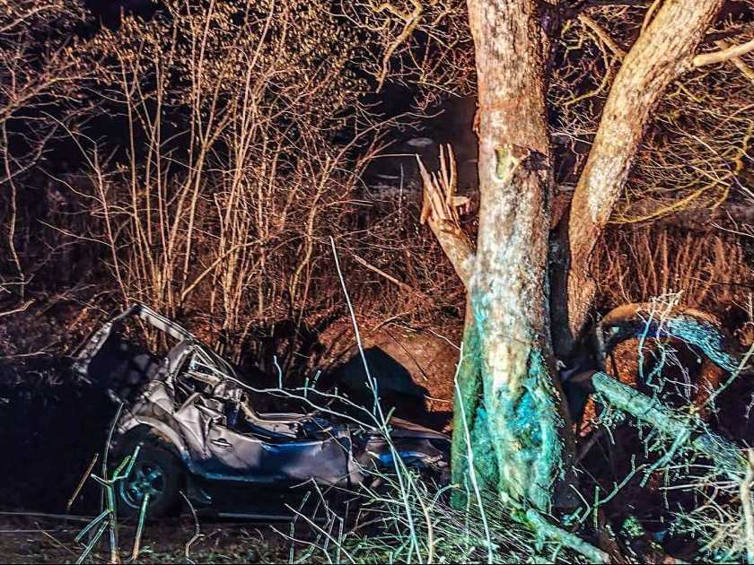 Na snímke miesto nehody.