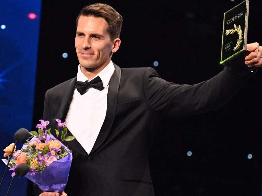 Na snímke vodný slalomár Matej Beňuš, ktorý získal ocenenie najlepší jednotlivec v ankete slovenský Športovec roka 2024