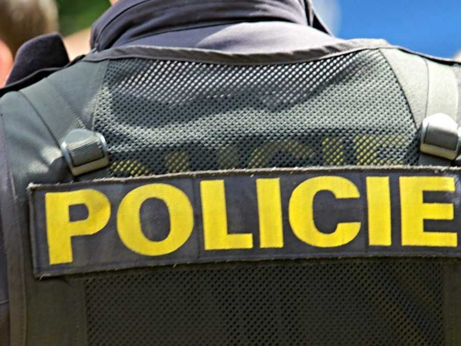 Na snímke je český policajt.