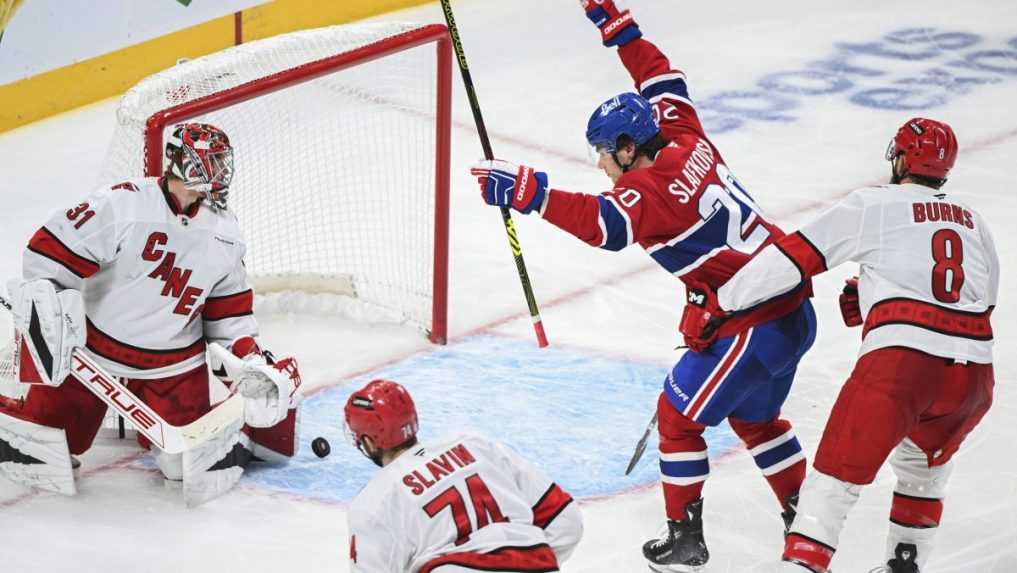 NHL: Slafkovský strelil víťazný gól, presadil sa v druhom dueli po sebe. Do listiny strelcov sa zapísal aj Pospíšil