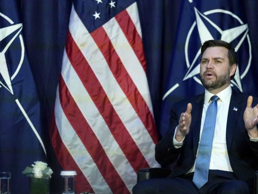 Na snímke viceprezident USA J.D. Vance.