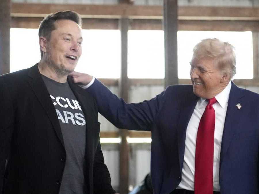 Donald Trump a Elon Musk.