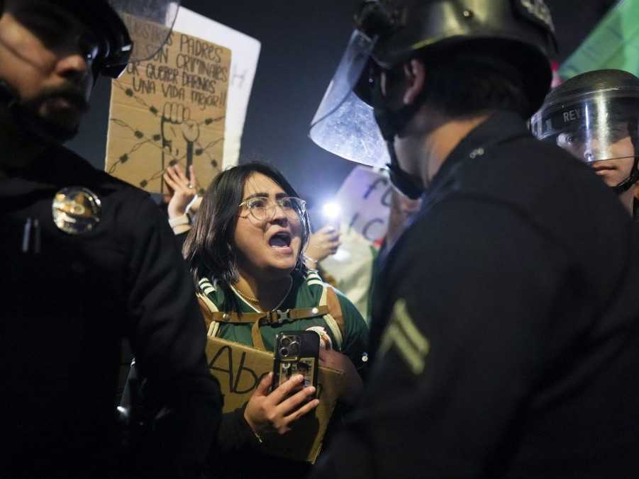 Protestujúci vyzývali na imigračnú reformu.