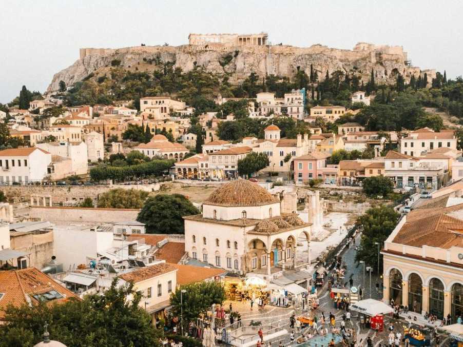 Grécke mesto Atény.