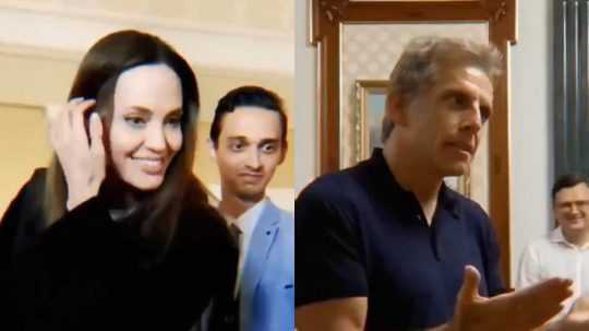 Angelina Jolie a Ben Stiller.