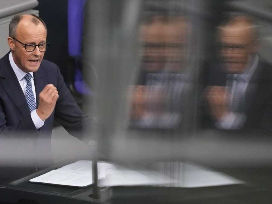 Na snímke víťaz nemeckých volieb Friedrich Merz.