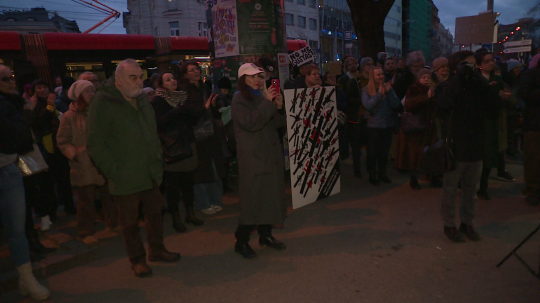 Zamestnanci SLC protestovali.