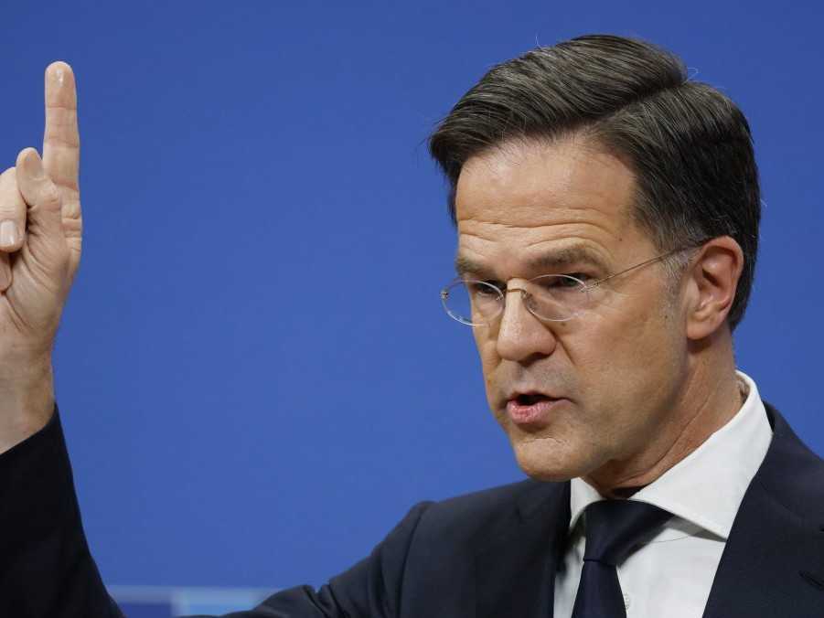 Na snímke generálny tajomník NATO Mark Rutte.