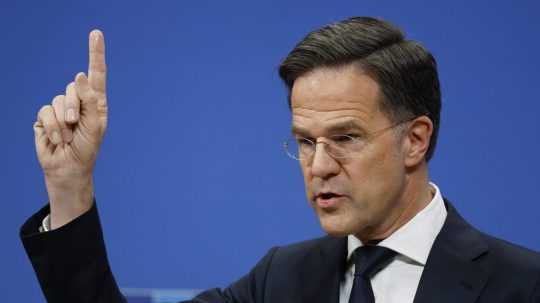 Na snímke generálny tajomník NATO Mark Rutte.