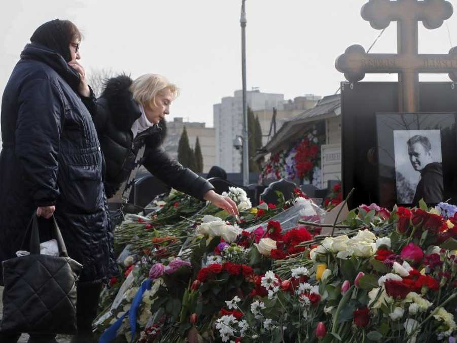 Hrob ruského opozičného predáka Alexeja Navalného.