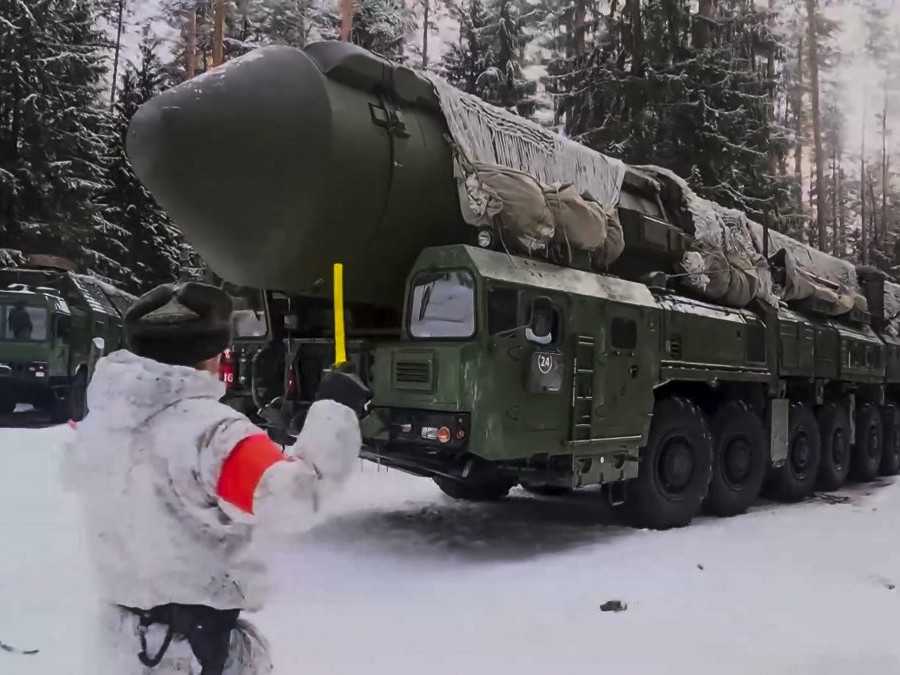 Raketa Jars s jadrovou hlavicou počas cvičenia v Rusku.