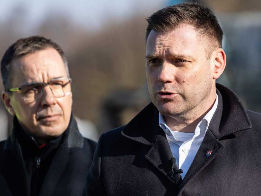 Na snímke zľava Erik Tomáš a Tomáš Taraba.