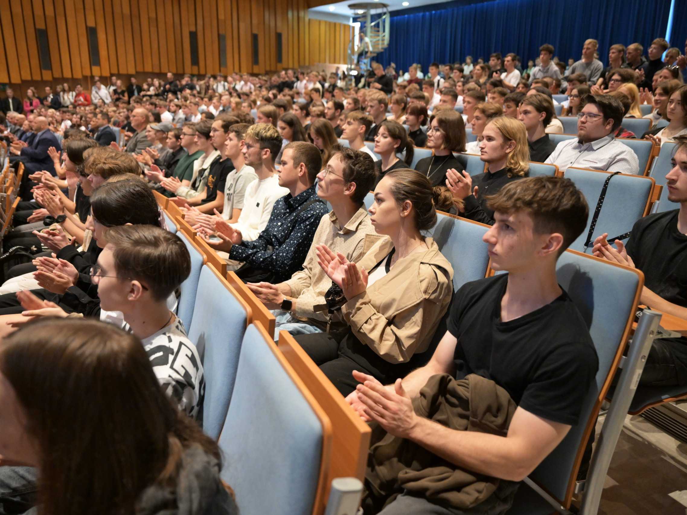 Pohľad do auly na Technickej univerzite v Košiciach.
