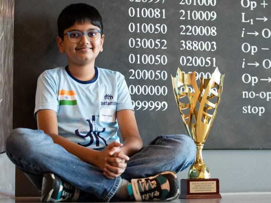 Matematický talent z Indie Aaryan Shukla.